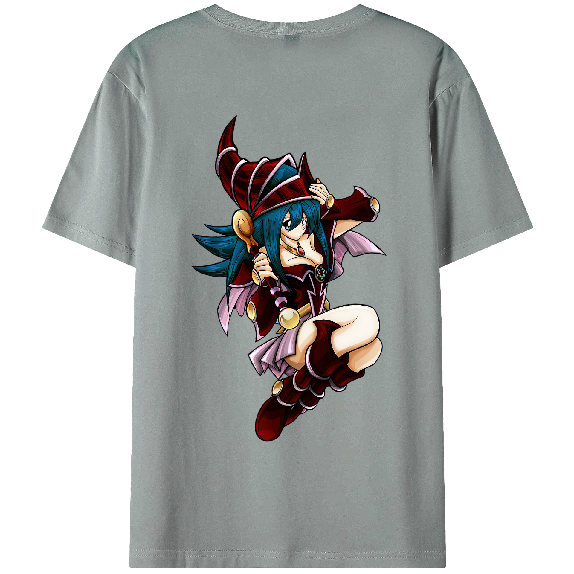 （画像用） 遊☆戯☆王 Yu-Gi-Oh! 綿100％ メンズ半袖Tシャツ（バックプリント） 通気性
